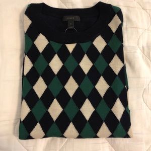 J. Crew argyle sweater